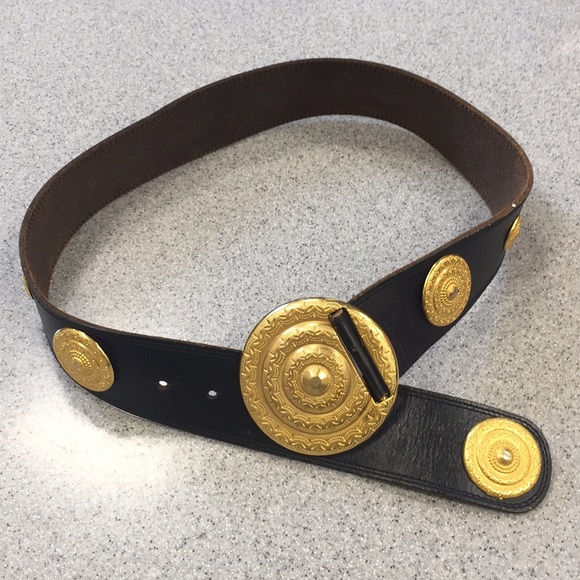 tony barcelo Accessories - Gorgeous sz M/L 38.5” Tony Barcelo black/gold belt